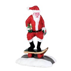 Lemax - Skateboard Santa