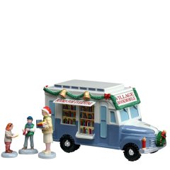 Lemax - Bookmobile - Set van 4