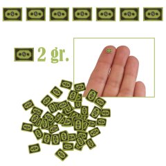 Mini Dollar Biljetten - Handgemaakt - 2 Gram