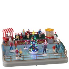 Lemax - Outdoor Skating Rink - Met Beweging + Geluid