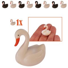 Miniatuur Zwaan Wit - 2.5cm