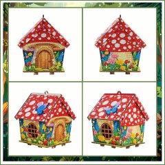 Diamond Painting - Mushroom Cottage - 3D Puzzel