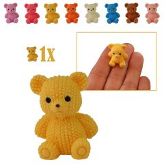 Miniatuur Teddybeer - Geel - 2.6cm
