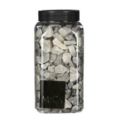 Lichtgrijs Medium Decoratie Steentjes - 650ml - Mica Decorations