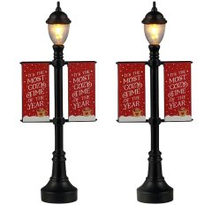 Lemax - Lamp Post Banners - Set van 2