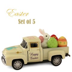 Paas Truck Happy Easter met Paaseieren - Cream