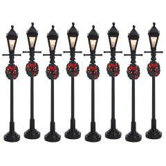 Lemax - Gas Lantern Street Lamp - Set van 8