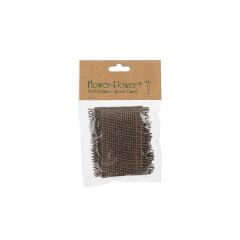 Lint Jute Bruin - Flower Power