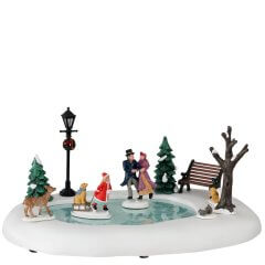 Lemax - Victorian Skaters - Met Beweging