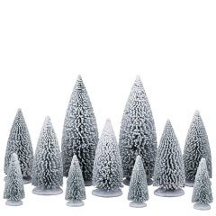 Lemax - White Pine Trees - Set van 11