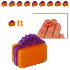 Luxe Miniatuur Cadeau Oranje - 1.4cm