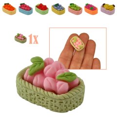 Miniatuur Mandje met Perziken