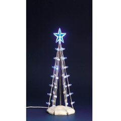 Lemax - Lighted Silhouette Tree - Blue - Medium - 15.5cm