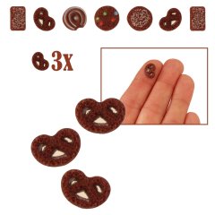 Miniatuur Chocolade Krakeling - Set van 3