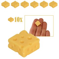 Miniatuur Kaas Vierkant - Set van 10