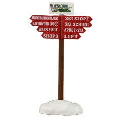 Lemax - Ski Slope Sign