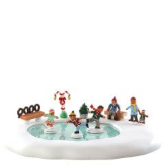 Lemax - Gingerbread Skating Pond - Met Beweging