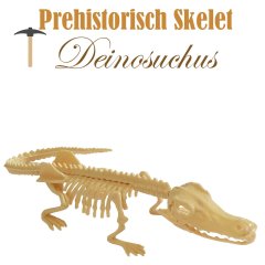 Miniatuur Prehistorisch Skelet - Deinosuchus