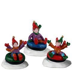 Lemax - Snow Tubers - Set van 3