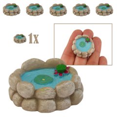 Rond Mini Vijvertje met Lotus