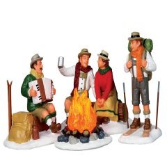 Lemax - Alpine Ski Party - Set van 4