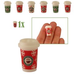 Miniatuur Koffiebeker - Snowflake