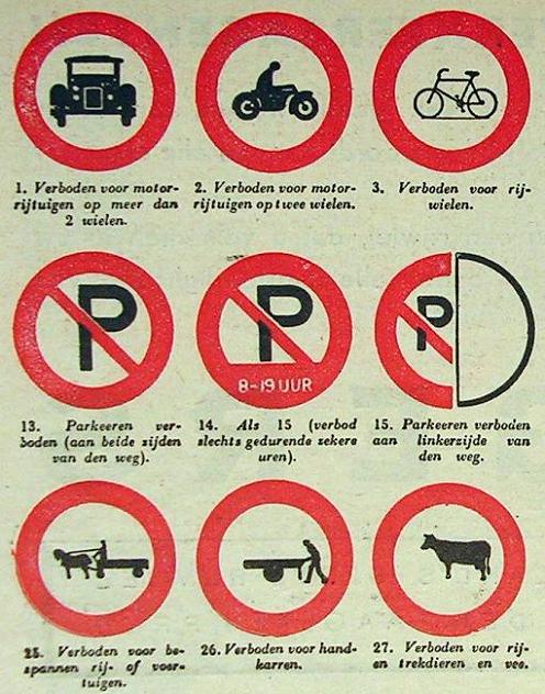 Verkeers- en andere borden
